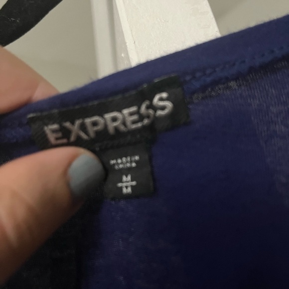 Express Sequined Navy Tank - Picture 3 of 4